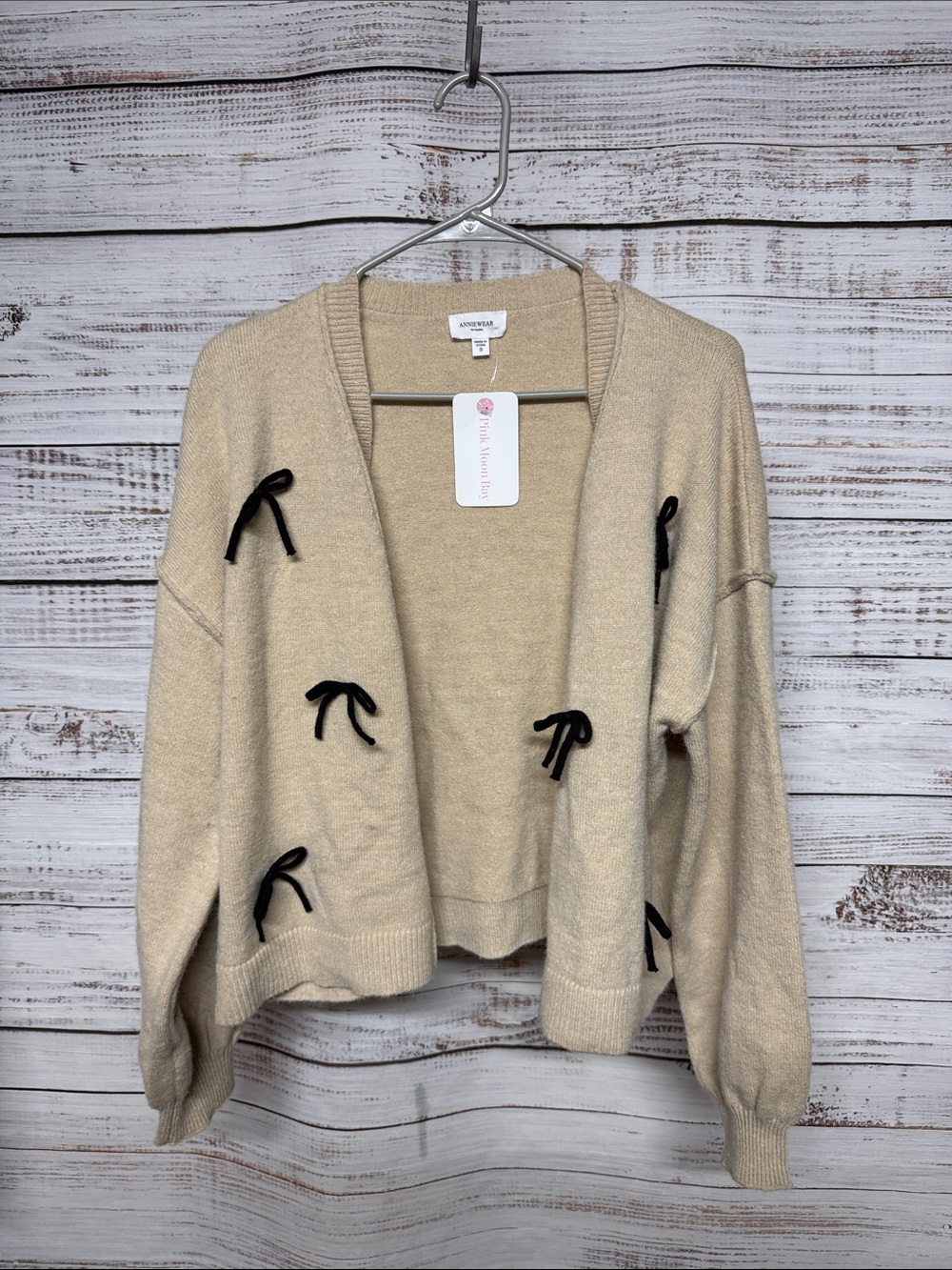 Annie Wear Coley Cardigan in Latte